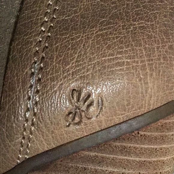 Sam Elderman golden suede chunky boots size 8 Y2K 90's Trending - Picture 3 of 12